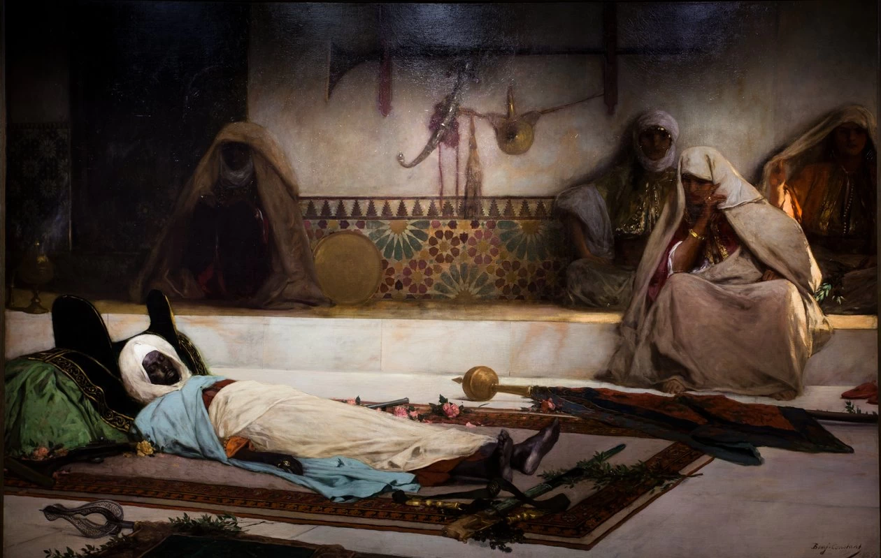Jean - Joseph Benjamin, Constant, Il giorno del funerale, Scena dal Marocco, musée des Beaux, Arts de la ville de Paris
